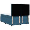 vidaXL Boxspringbett mit Matratze Blau 140x200 cm Samt