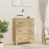 vidaXL Sideboard Sonoma-Eiche 70x34x90 cm Holzwerkstoff