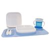 DERYAN Baby-Platzset Quuby Silikon Blau