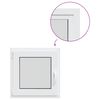 vidaXL Kellerfenster Innenseite Farbe Wei&szlig; RISOR 55 x 55 cm