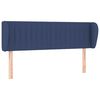vidaXL Kopfteil mit Ohren Blau 147x23x78/88 cm Stoff