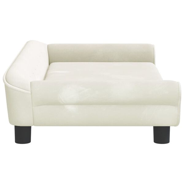 vidaXL Kindersofa Creme 100x50x26 cm Samt