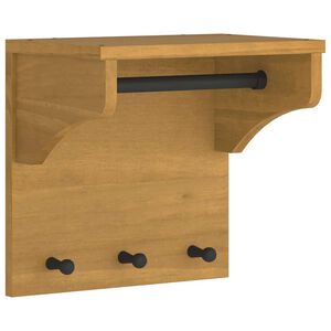 vidaXL Wandgarderobe SANDNES 43x30x42 cm Massivholz Kiefer
