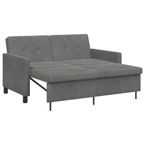 vidaXL Schlafsofa Dunkelgrau Stoff