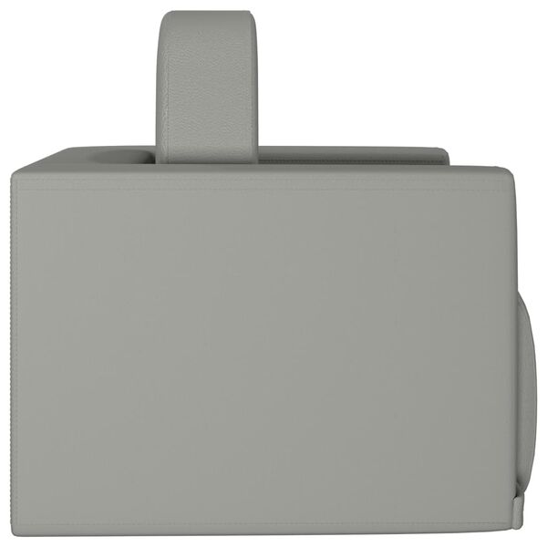 vidaXL 2-in-1 Kindersofa Grau Kunstleder