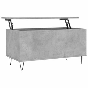 vidaXL Couchtisch Betongrau 90x44,5x45 cm Holzwerkstoff