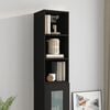 vidaXL Wandschrank Schwarz 34,5x32,5x90 cm Holzwerkstoff