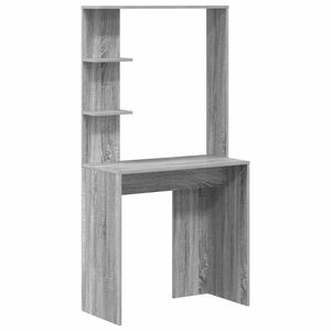 vidaXL Schreibtisch Grau Sonoma 78,5 x 37 x 154,5 cm Holzwerkstoff