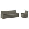 vidaXL Sofa-Set 2 pcs Hellgrau Cordstoff