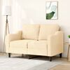 vidaXL 2-Sitzer-Sofa Creme 120 cm Stoff