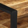vidaXL Couchtisch 90x50x36 cm Raues Massivholz Mango