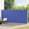 vidaXL Seitenmarkise Ausziehbar 180x600 cm Blau