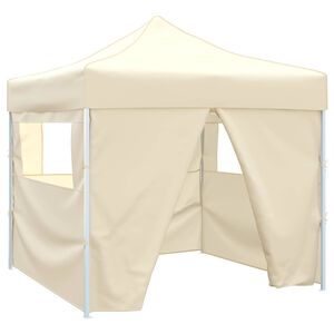 vidaXL Party-Zelt Creme 291 x 291 x 315 cm Oxford-Stoff
