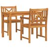 vidaXL Garten Essgruppe 3 Stk. Braun Massivholz Akazie