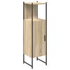 vidaXL Badezimmerschrank Beige 33 x 33 x 120,5 cm Holzwerkstoff