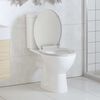 vidaXL Toilettensitz mit Absenkautomatik Wei&szlig; Oval