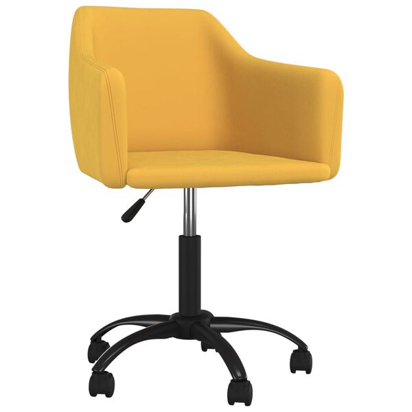 vidaXL Esszimmerstuhl Drehbar Gelb Samt