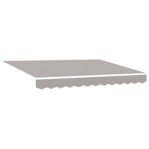 vidaXL Markisenersatzstoff Hellgrau 2,5 x 2 m Polyester