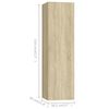 vidaXL 7-tlg. TV-Schrank-Set Sonoma-Eiche Holzwerkstoff