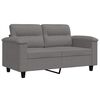 vidaXL 2-Sitzer-Sofa Dunkelgrau 120 cm Mikrofasergewebe
