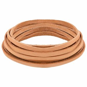 vidaXL Lederriemen Hellbraun 200 x 0,5 cm Leder