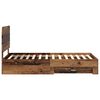 vidaXL Bettrahmen mit Kopfteil Altholz 90 x 200 cm Holzwerkstoff