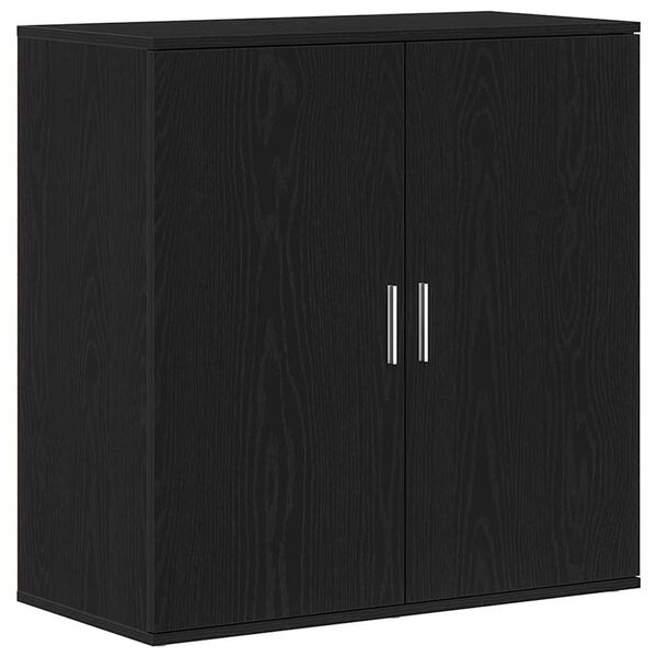 vidaXL Sideboard Schwarz Eichen-Optik 79 x 38 x 80 cm Holzwerkstoff