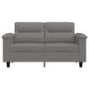 vidaXL 2-Sitzer-Sofa Dunkelgrau 120 cm Mikrofasergewebe