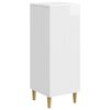 vidaXL Sideboard Hochglanz Wei&szlig; 33 x 34,5 x 90 cm Holzwerkstoff