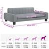 vidaXL Hundebett Hellgrau 90x53x30 cm Stoff