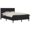 vidaXL Bettgestell mit Matratze vidaXL Schwarz 120 x 190 cm Samt