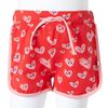 Kindershorts mit Kordelzug Rot 116