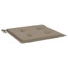 vidaXL Gartenstuhl-Kissen 2 Stk. Taupe 40x40x4 cm Oxford-Gewebe
