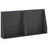 vidaXL St&uuml;tzmauer 2 stk. 40 x 12 x 40 cm Stahl Schwarz