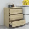 vidaXL Sideboard Sonoma-Eiche 70x41x75 cm Holzwerkstoff