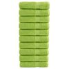vidaXL Premium-Duscht&uuml;cher SOLUND 10 Stk. Apfelgr&uuml;n 70x140 cm 600 g/m&sup2;