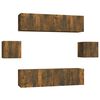 vidaXL 6-tlg. TV-Schrank-Set R&auml;uchereiche Holzwerkstoff