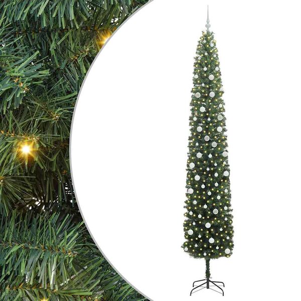 vidaXL K&uuml;nstlicher Weihnachtsbaum mit 300 LEDs mit St&auml;nder Gr&uuml;n 300 cm