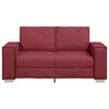 vidaXL Sofa 120cm Weinrot Stoff