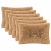 vidaXL Kissen mit Kissen HEERLEN 6 Stk. Taupe PV Fleece