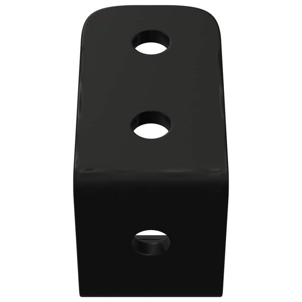 vidaXL Haken 2 pcs Schwarz M5 x 110 mm Eisen