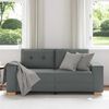 vidaXL Zweisitzer-Sofa Dunkelgrau 140 cm Stoff
