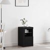 vidaXL LED-Sideboard Schwarz Eichen-Optik 41 x 37 x 67 cm