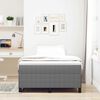vidaXL Boxspringbett Hellgrau 120 x 190 cm Samt