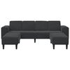 vidaXL Sofa Set Schwarz Samt