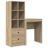 vidaXL Schreibtisch Sonoma-Eiche 105,5 x 34 x 127 cm 2 stk.