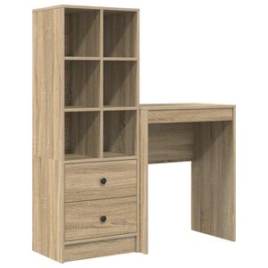 vidaXL Schreibtisch Sonoma-Eiche 105,5 x 34 x 127 cm 2 stk.