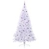 vidaXL Künstlicher Weihnachtsbaum Weiß 240 cm PVC und Stahl