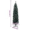 vidaXL Künstlicher Weihnachtsbaum Schlank 150 LEDs 150 cm