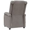 vidaXL Ohrensessel mit Massagefunktion Taupe Stoff